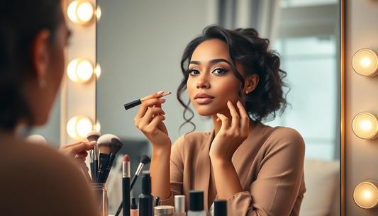 Lightweight foundation for a natural everyday makeup look