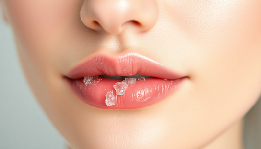 Exfoliating lip scrub for smooth, soft lips