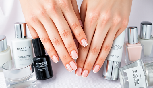 Close-up of healthy nails with well-maintained cuticles, showcasing the results of proper cuticle care.