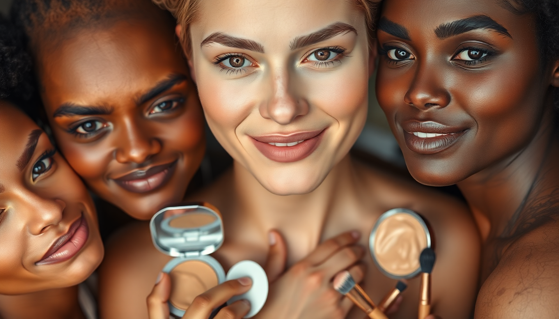 Foundation Cream for flawless coverage, suitable for all skin types including oily, dry, and sensitive skin
