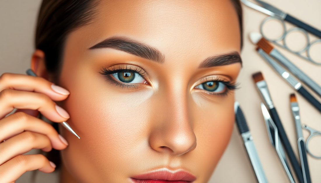 Eyebrow threading kit for precise hair removal