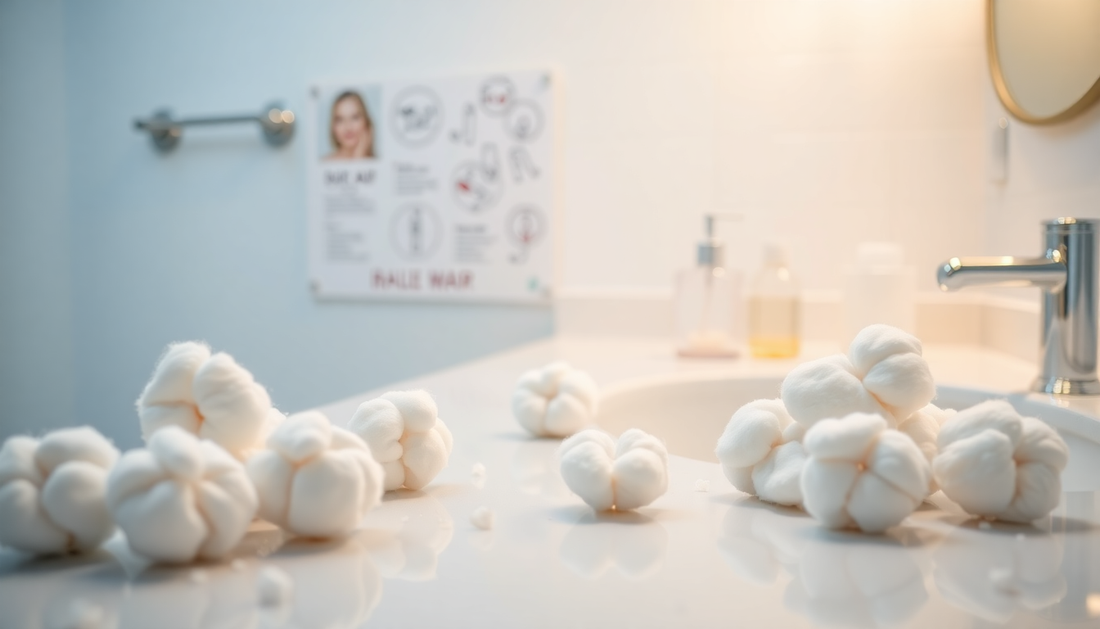 Essential cotton balls for everyday household use, offering benefits for skincare, cleaning, and first aid.