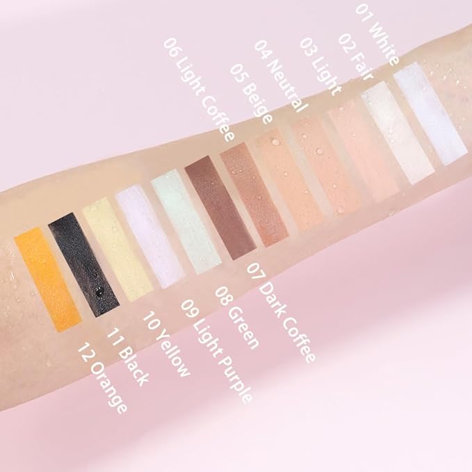 Kaely Color Correcting Concealer,Cream Pot Concealer Full Coverage,under Makeup,03 Light