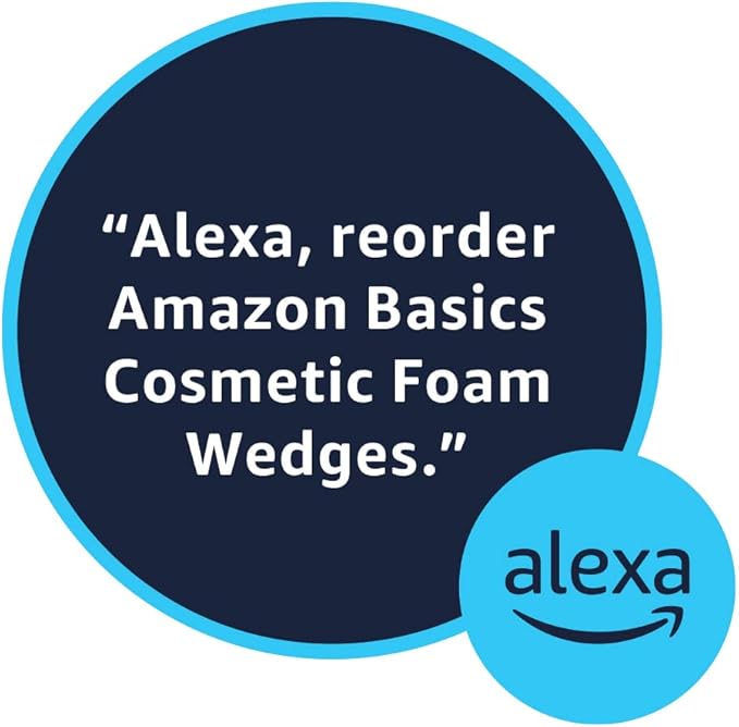 Amazon Basics Cosmetic Rectangular Foam Wedges For Makeup, 32 Count, White (Pack of 2)