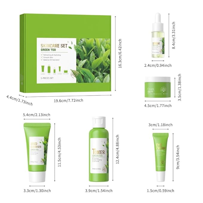Skin Care Set, Green Tea Skin