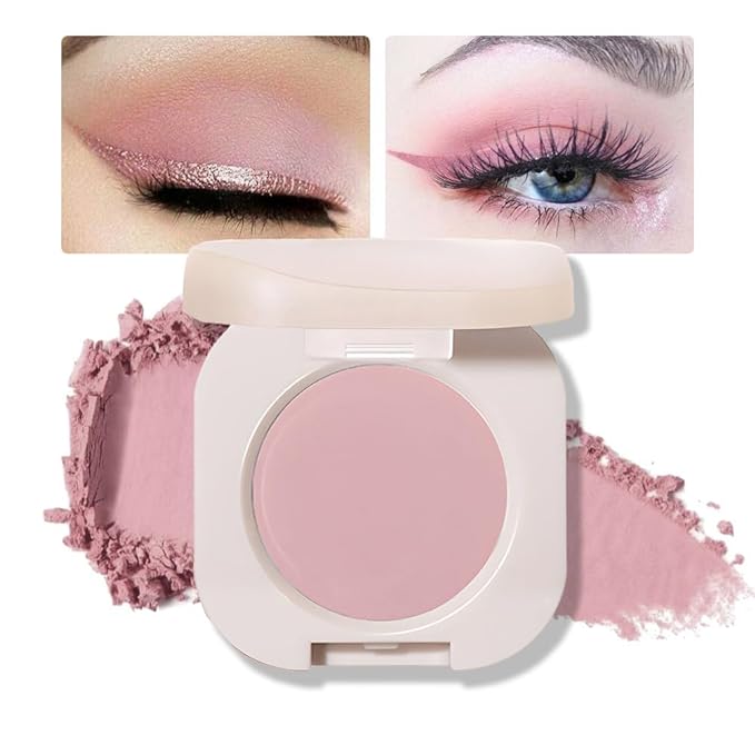 Matte Eyeshadow Palette Makeup for Green Blue Eyes, Matte Nude Pink eyeshadow For Old Women, Holographic Multichrome Cream Iridescent Single Monochrome Eye Shadow Makeup
