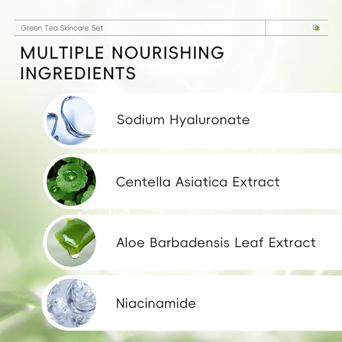 Skin Care Set, Green Tea Skin