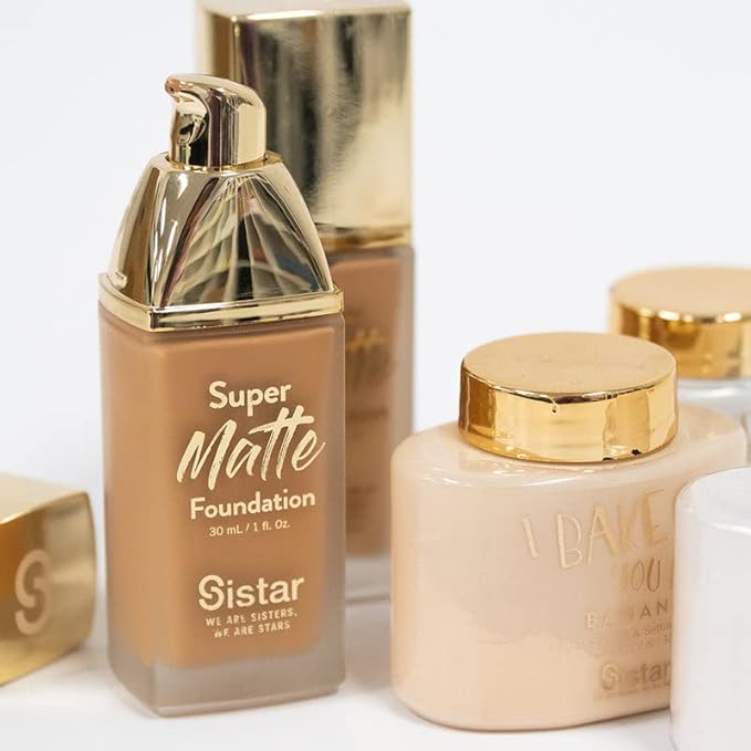 Sistar Super Matte Foundation Perfecting Liquid Foundation Full oz. (Caramel) 30 mL