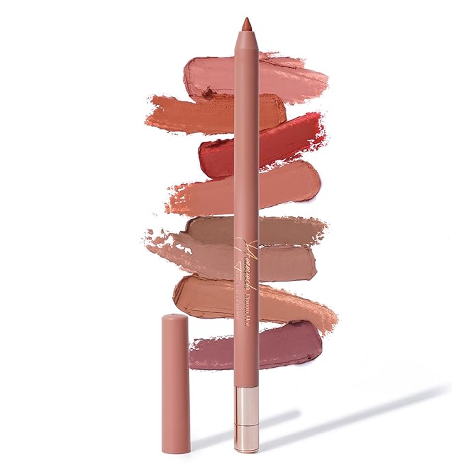 Waterproof Lip Liner Pencil, Mechanical Red Lip Liner Pen with Sharpener, Highly Pigmented Creamy Matte Lip Filler Pencil for Plumping Lip, Longwear, Long Lasting, Damn Hot