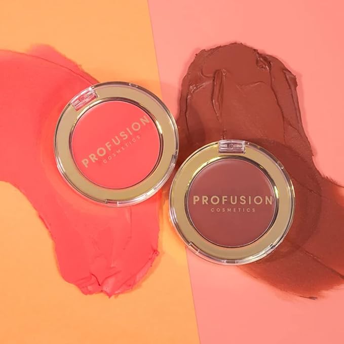 Profusion Cosmetics Cream Blush- Lightweight, Easy-Blend Creamy Texture, (Hibiscus, 1)