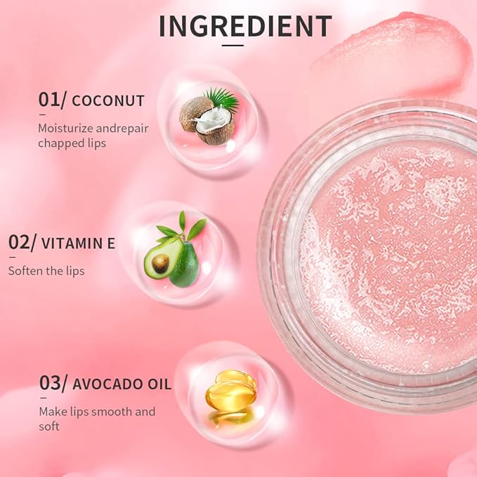 Lip Scrub, Lip Scrubs Exfoliator Moisturizer