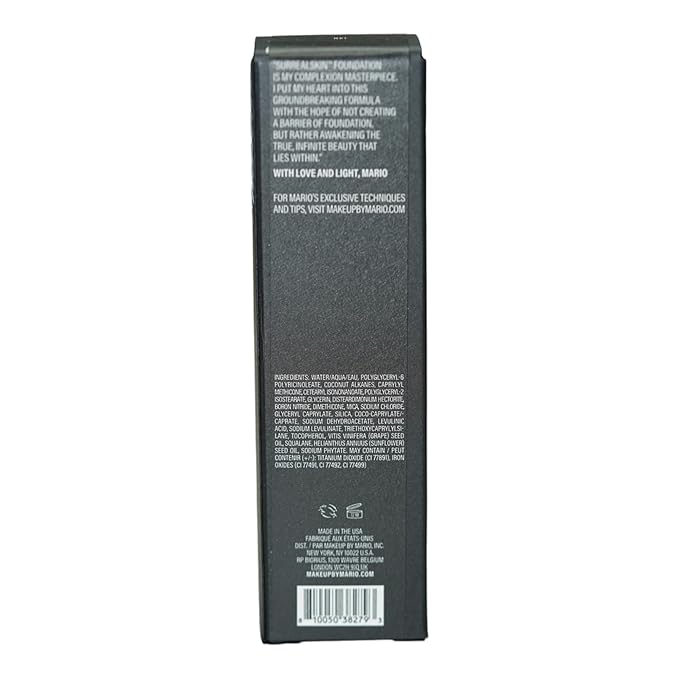 MAKEUP BY MARIO SurrealSkin Liquid Foundation, Liquid Formula, olive undertone) 30 mL
