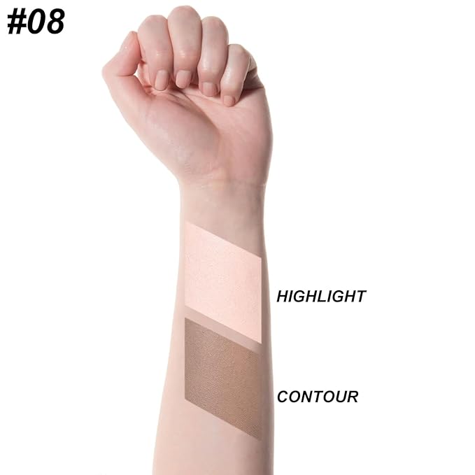 FOCALLURE 2 in 1 Cream Bronzer and Highlighter Pen,SOUR CREAM