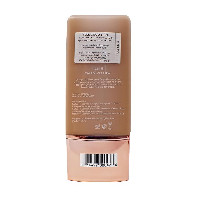 Profusion Cosmetics Lightweight Liquid Foundation for a Flawless Tan 5