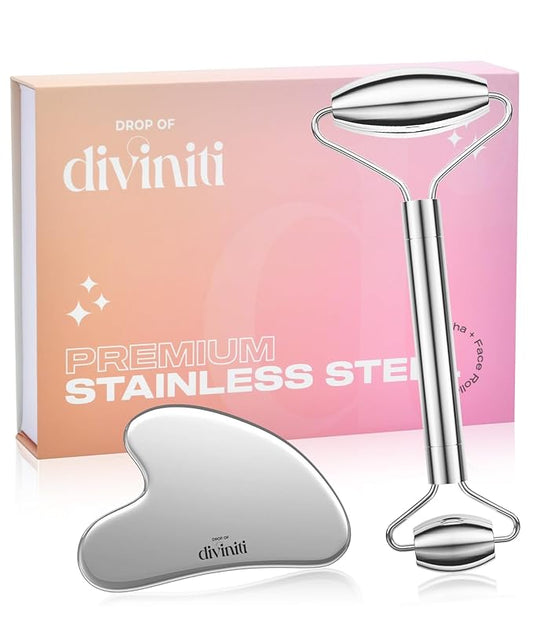 Stainless Steel Face Roller - Premium