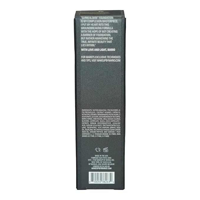 MAKEUP BY MARIO SurrealSkin Liquid Foundation, Liquid Formula, warm undertone) 30 mL