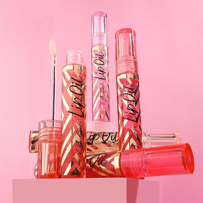 L.A. Girl Lip Oil Nourishing Gloss, Shimmer Cherry GLC725