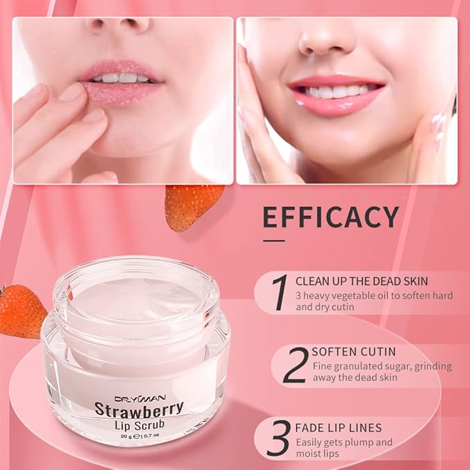 Lip Scrub, Lip Scrubs Exfoliator Moisturizer