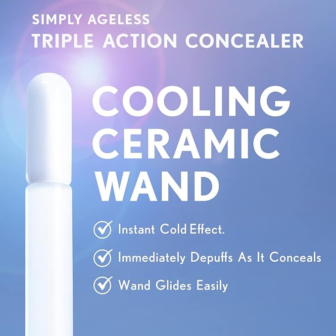 COVERGIRL Simply Ageless Triple Action Concealer, Ivory, Pack of 1