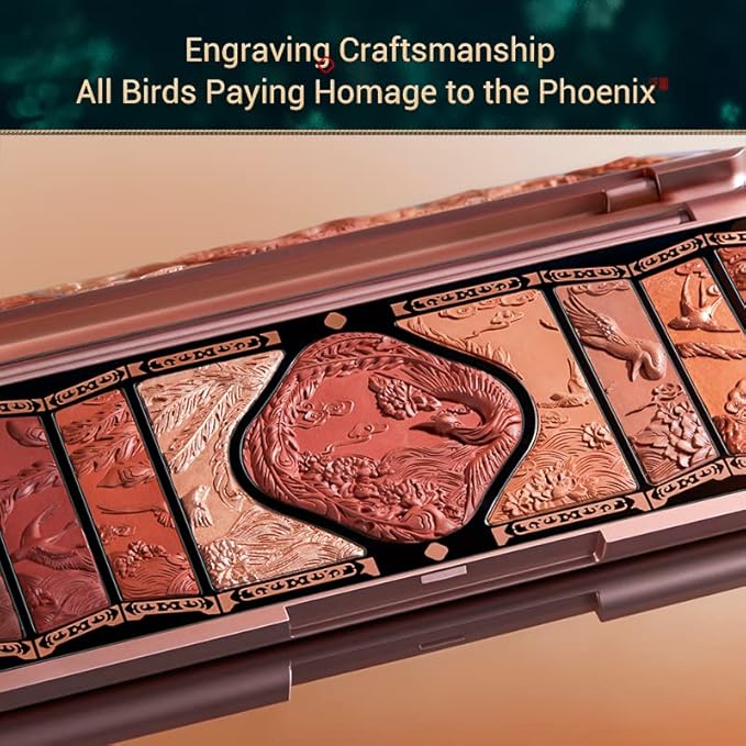 FLORASIS Floral Engraving Phoenix Makeup Palette (02 Retro