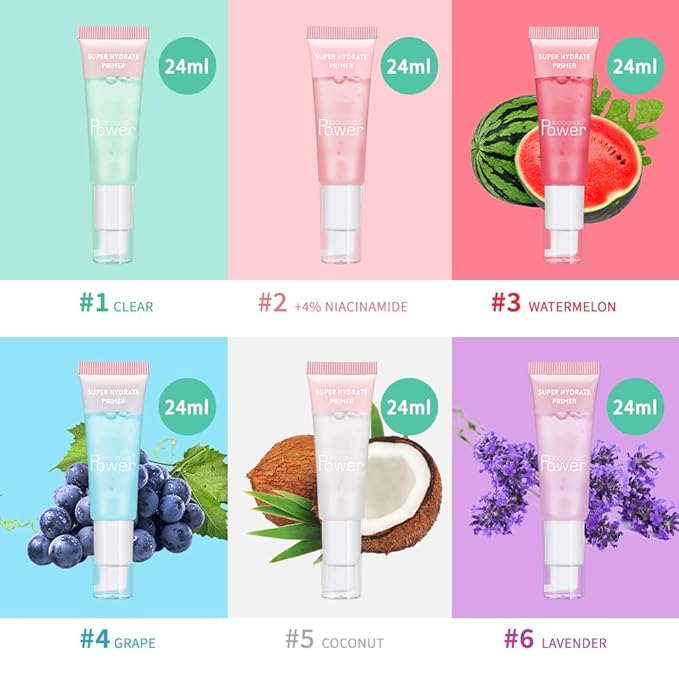 Super Hydrate Primer - Translucent Gel Formula for (03 watermelon)