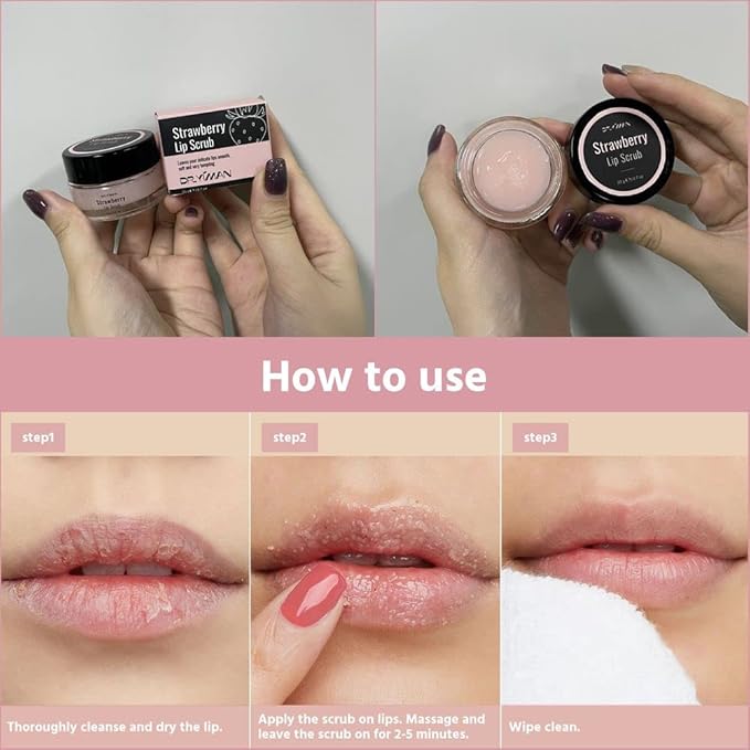 Lip Scrub, Lip Scrubs Exfoliator Moisturizer