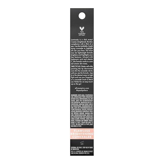 e.l.f. Flawless Brightening Concealer, Illuminating & Highlighting Face Fl Oz