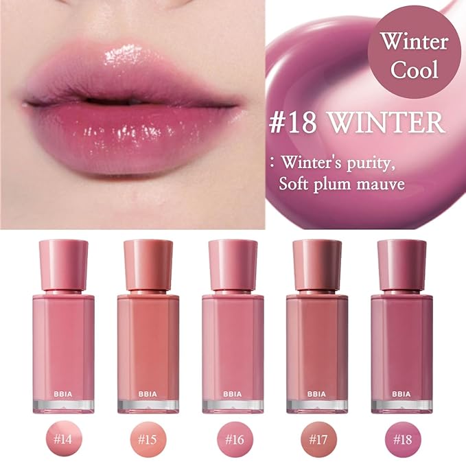 BBIA Glow Lip Tint – Lip Plumping, Volumizing Glossy & Glowy Lip Stain Naturally Moisturizing Comfortable Texture Lightweight Long-Lasting Vivid Color Non-Sticky Non-Dry Korean (15 SPRING, Pack of 1)