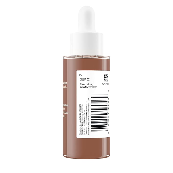 Neutrogena Healthy Skin Sensitive Skin Serum Foundation with Deep 02, 1 oz