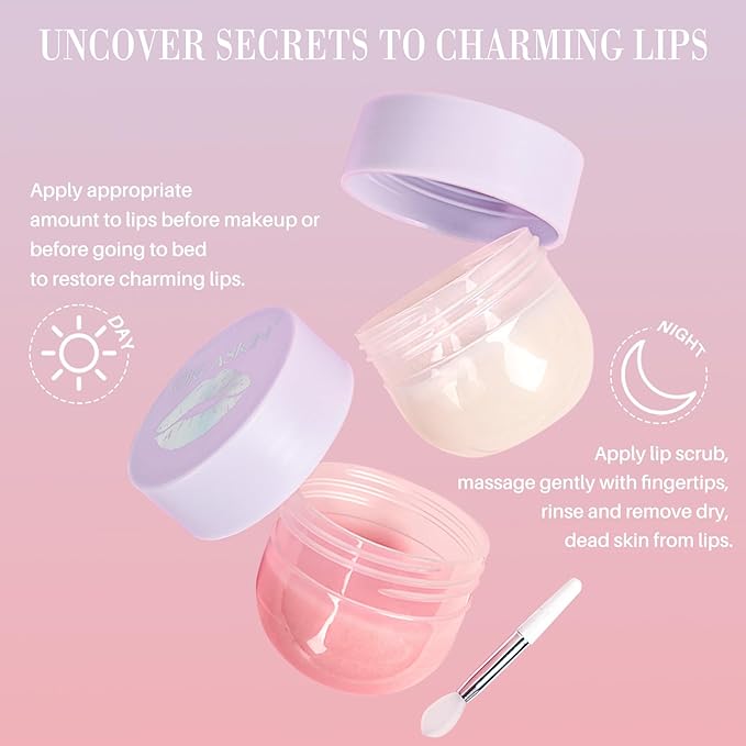 Lip Mask & Lip Scrubber Exfoliator Flavor)
