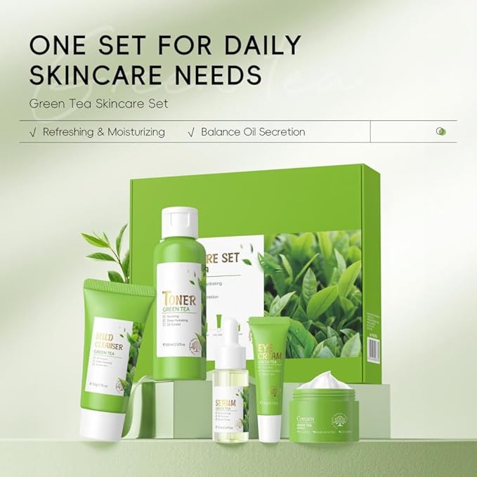 Skin Care Set, Green Tea Skin