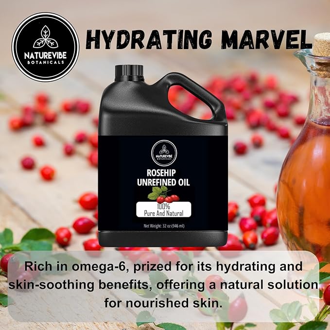 Naturevibe Botanicals Rosehip Oil 32 Ounces