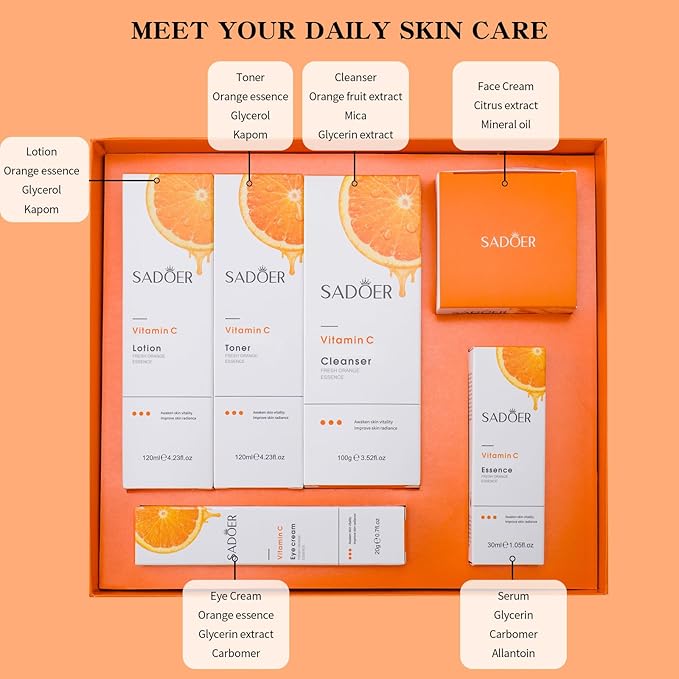 Vitamin C Daily Skin Care Set Moisturizing