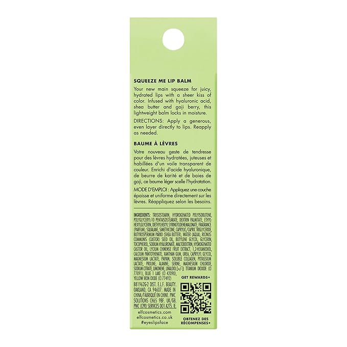 e.l.f. Squeeze Me Lip Balm, Moisturizing
