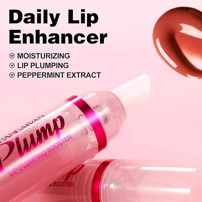 Erinde Natural Ginger Lip Plumping Booster Oil, Ultra-Hydrating & Nourishing Plumper, Glossy Finish Fuller Lip Plumper Gloss for Women Girls, G08