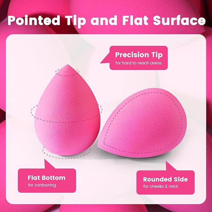 BEAKEY 5 Pcs Makeup Sponges, Latex-Free