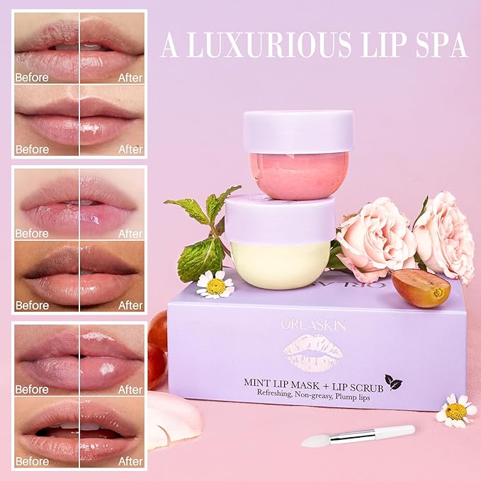 Lip Mask & Lip Scrubber Exfoliator Flavor)