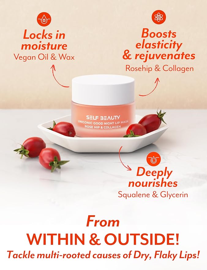 SelfBeauty Lip Mask - Rosehip & 0.51fl.oz