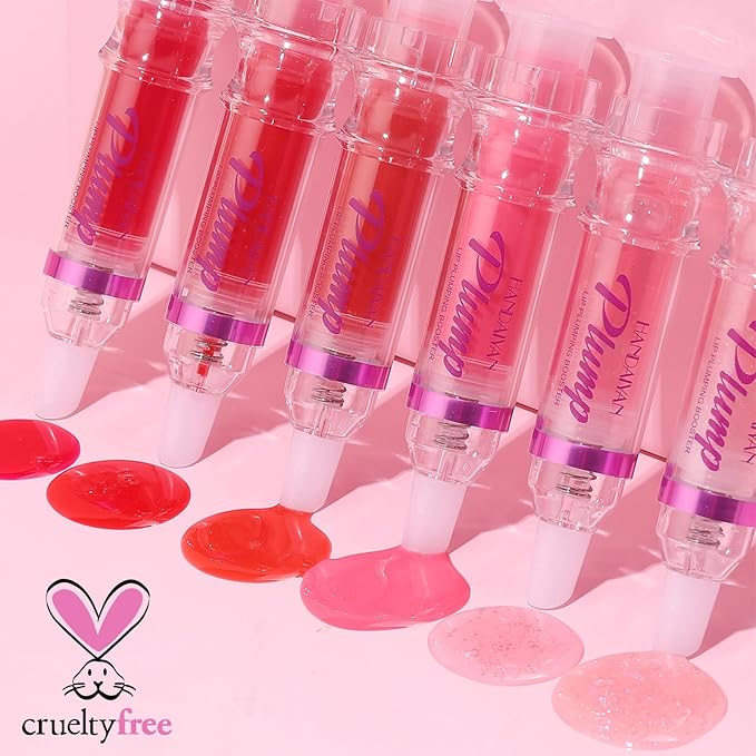 Erinde Lip Plumper Gloss, Natural Spicy Lip Plumping Booster, Ultra-Hydrating & Nourishing Plump Lip Plumper, Glossy Finish Fuller Lip Plumping Oil for Women Girls, 01#