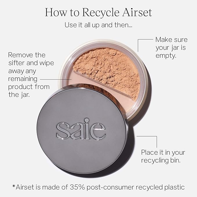 Saie Airset Radiant Loose Setting Powder - Weightless Translucent () 0.14 oz