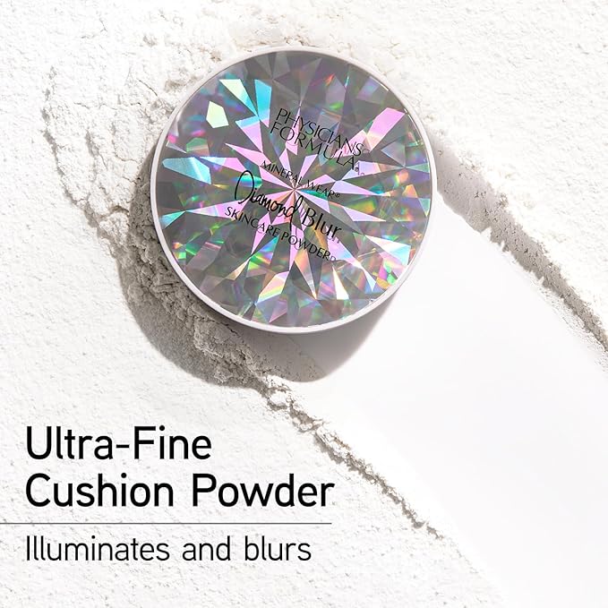 Physicians Formula Mineral Wear®Diamond Blur Skincare Cushion Powder, Talc-Free- Translucent