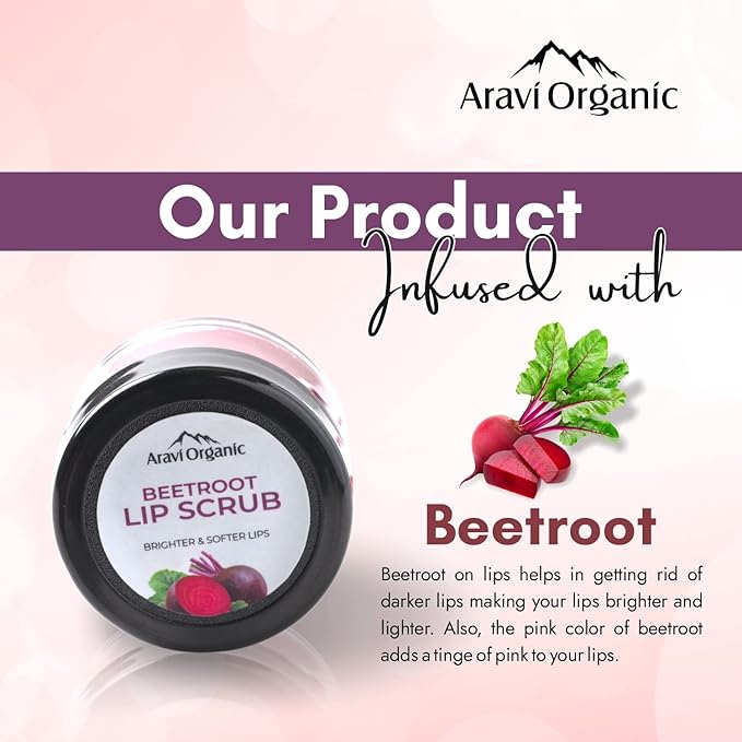 Beetroot Lip Lightening Scrub Balm