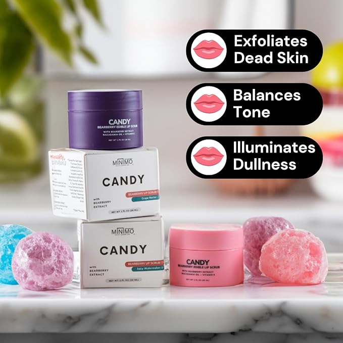Minimo Candy Lip Exfoliator Scrub & oz)
