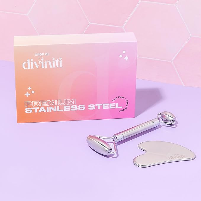 Stainless Steel Face Roller - Premium
