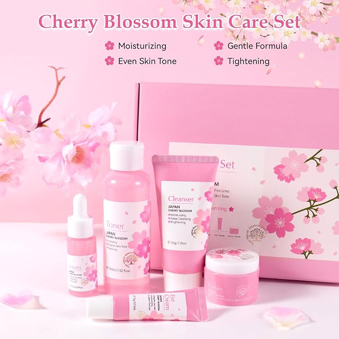 Skin Care Set, Cherry Blossom Skin