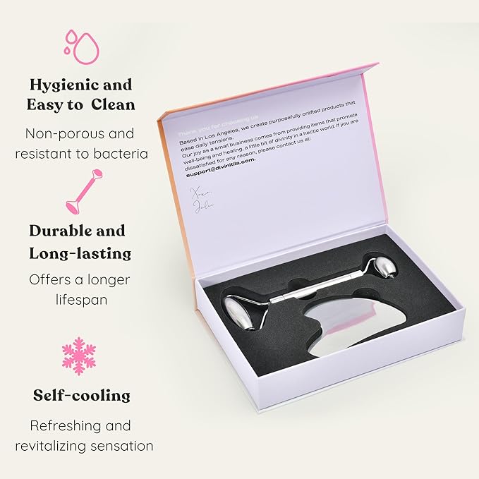 Stainless Steel Face Roller - Premium