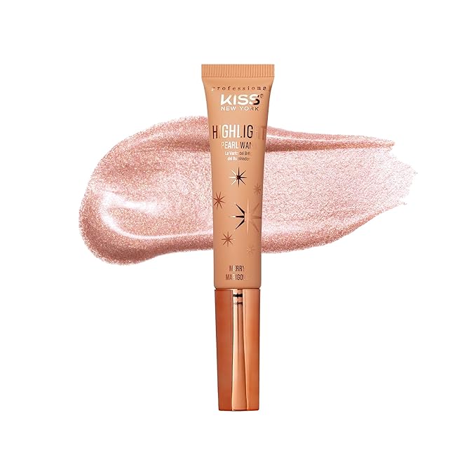 Kiss New York Professional Pearl Liquid Highlighter Beauty (Merry Marigold)