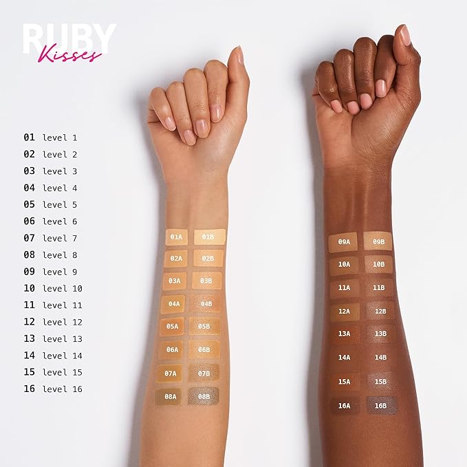 Ruby Kisses 3D Face Creator Cream Foundation & (Level 8)
