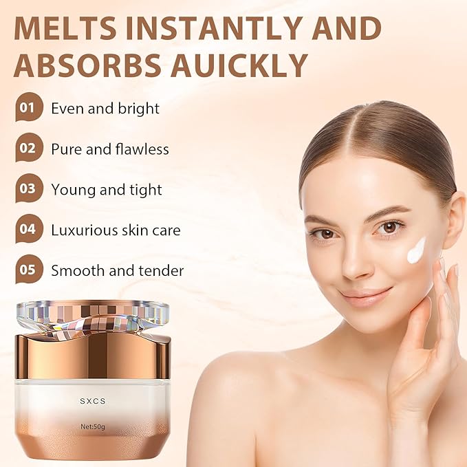 SXCS Lady Makeup Cream,Nicotinamide Vitamin C Plain Face Cream, Nicotinamide Cream for Face, Multifunctional Hydrating Makeup Cream with nicotinamide