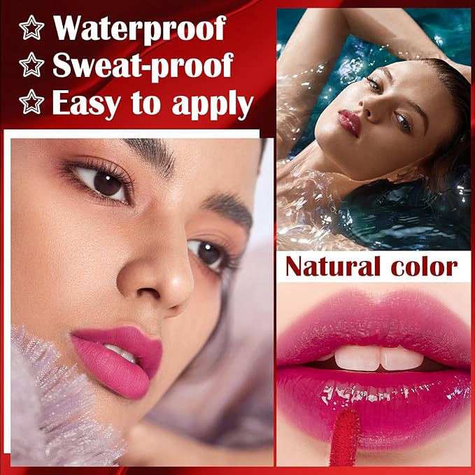 3 Colors Peel Off Lip Liner Stain, Peel Lip